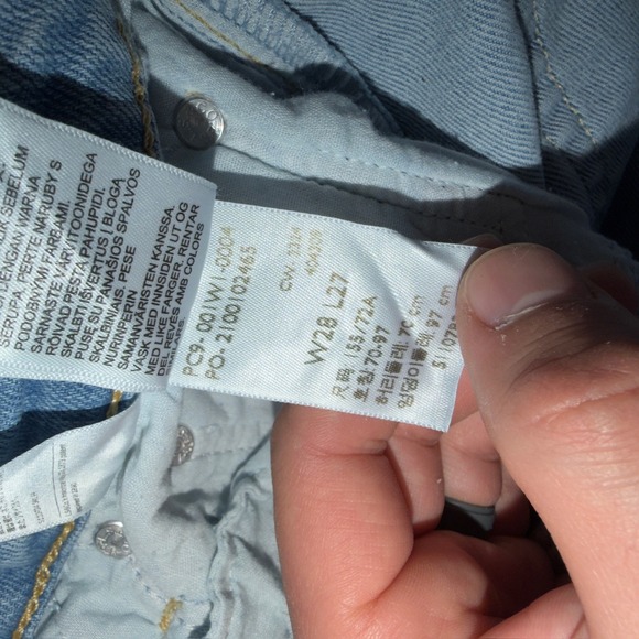 Levi's 725 Kick Bootcut Jeans Womens 28 Light Wash Mid Rise Boot Cut Denim - Picture 8 of 10